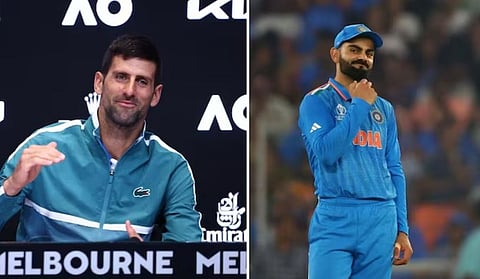 नोव्हाक जोकोविच आणि विराट कोहली. ( संग्रहित छायाचित्र)