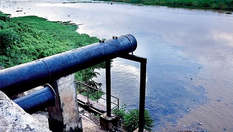 Godavari River stock image