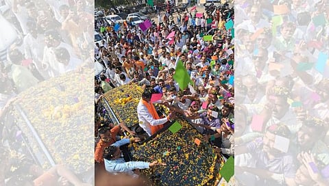 नाशिक : दिंडोरी तालुक्यात जरांगे पाटील यांचे जंगी स्वागत