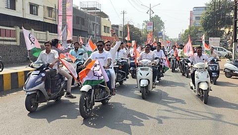 Nashik News : स्वराज्य सप्ताह निमित्त राष्ट्रवादीची बाईक रॅली