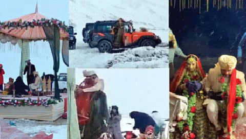 एका लग्नाची गोष्ट : उणे २५ अंश सेल्सिअस तापमानात लग्नसोहळा!