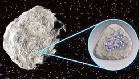 अंतराळात फिरत असलेल्या लघुग्रहावर आढळले पाण्याचे अंश