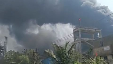 Palghar | तारापूर एमआयडीसीतील रासायनिक कारखान्याला भीषण आग