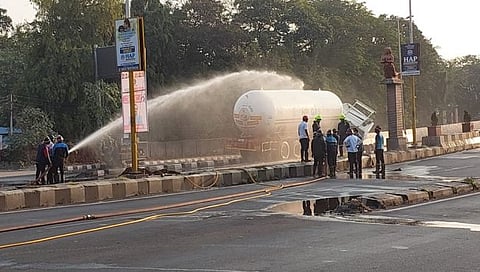 छत्रपती संभाजीनगरमध्ये गॅसचा टँकर लिक