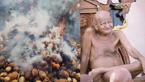 Acharya Vidyasagar Maharaj : आचार्य श्री विद्यासागर महाराजांच्या पार्थिवावर मंत्रोच्चाराच्या घोषात अग्निसंस्कार