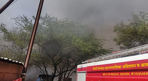 Fire Accident : मोरवाडी भागात टायर गोदामाला भीषण आग; जीवित हानी नाही