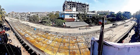 मुदतीआधी उड्डाणपूल होणार खुला : राजाराम पूल ते फनटाईमपर्यंतचे काम सुरू