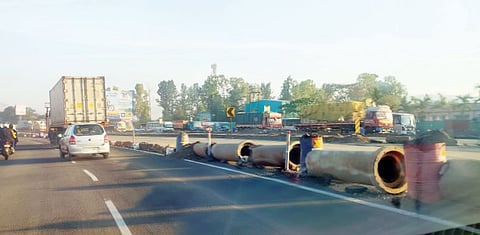 खेड-शिवापूर येथील उड्डाणपुलाचे काम सुरू