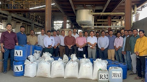 औषधाच्या कारखान्यात एमडीचे उत्पादन : पोलिस छाप्यात 600 किलो एमडी जप्त