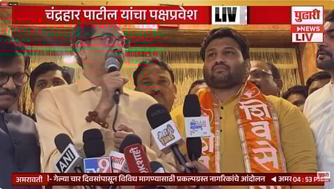 डबल महाराष्ट्र केसरी पै. चंद्रहार पाटलांनी बांधले शिवबंधन : ठाकरे गटात प्रवेश