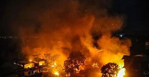Manipur Violence : मणिपूरमध्ये पुन्हा हिंसाचार, मेतेई समुदायाचे क्वाथा खुनौ गाव पेटवले!