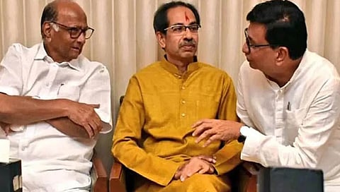 शरद पवारांच्या निवासस्थानी काँग्रेस-ठाकरे गटात खडाजंगी