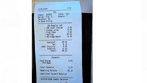 सात हजार रुपयांचा नाश्ता!