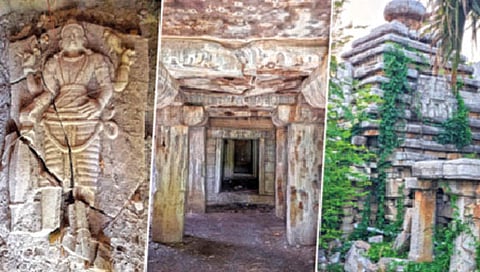 तेलंगणामध्ये उत्खननात 1300 वर्षांपूर्वीच्या दोन मंदिरांचा शोध