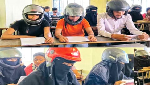 असेही महाविद्यालय; विद्यार्थ्यांना वर्गातही घालावे लागते हेल्मेट!