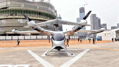 चीनमध्ये झेपावली पहिली स्वयंचलित फ्लाईंग टॅक्सी!