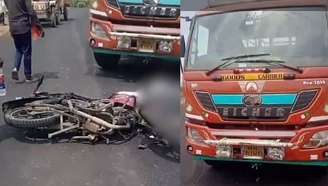 हिंगोली : पोतरा ते आखाडा बाळापूर मार्गावर ट्रकची दुचाकीला धडक होऊन अपघात; दोघे ठार