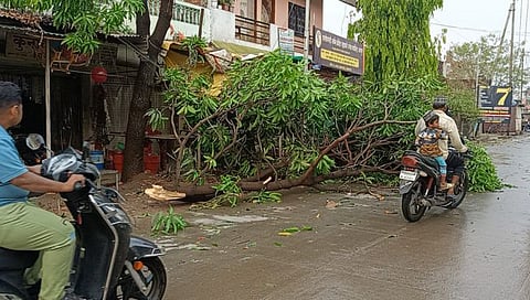 नागपुरातील काही भागात वादळी पावसासह गारपीट