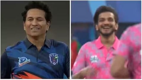 क्रिकेटचा देव सचिन बिग बॉस विजेत्याच्या बॉलवर आऊट; व्हिडिओ तुफान व्हायरल