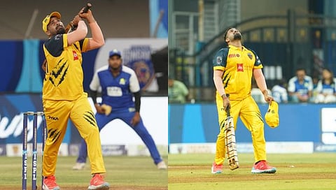 ठाणे : केतन म्हात्रेचे सलग सात षटकार व्यर्थ; चेन्नई सिंगम्सचा माझी मुंबईकडून पराभव