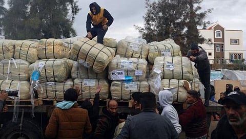 Israel Hamas War : मदतीच्या प्रतिक्षेत असलेल्या पॅलेस्टिनींवर इस्रायलचे हल्ले; ५६ जण ठार