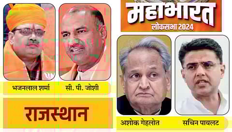 Rajasthan LS Election : राजस्थानमध्ये भाजप आणि काँग्रेसमध्ये काँटे की टक्कर