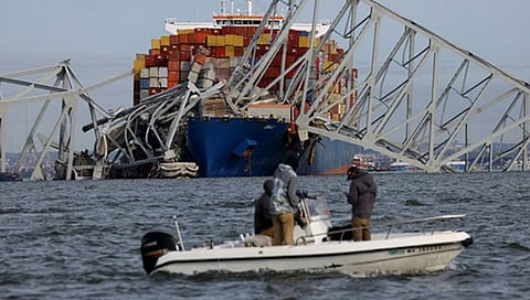 Baltimore bridge collapse : अमेरिकेत बाल्टिमोर पूल कोसळून ६ जणांचा मृत्यू