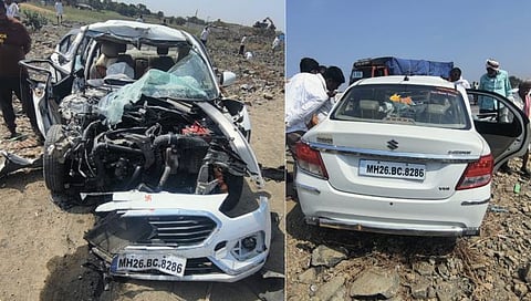 Latur Accident News : तुळजापूरला दर्शनाला जाताना भीषण अपघातात नांदेडचे ४ तरुण ठार, १ गंभीर जखमी