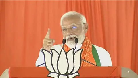 ‘शक्ती’ नष्ट करणारे आणि ‘शक्ती’ची पूजा करणाऱ्यांमध्ये खरी लढाई : PM मोदी