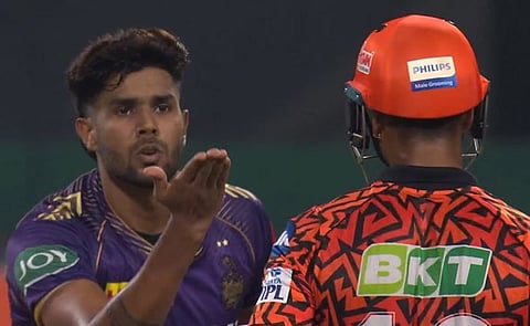IPL 2024 : हर्षित राणाला फ्लाईंग किस देणे पडले महागात, KKR च्या मॅच विनर गोलंदाला ठोठावला दंड