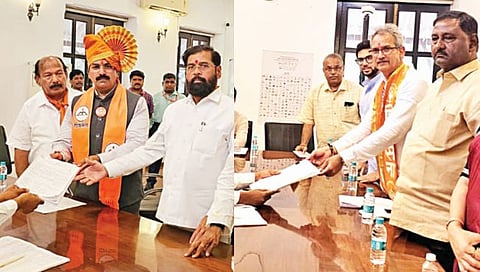 अरविंद सावंत, अनिल देसाई, राहुल शेवाळे यांचे अर्ज दाखल