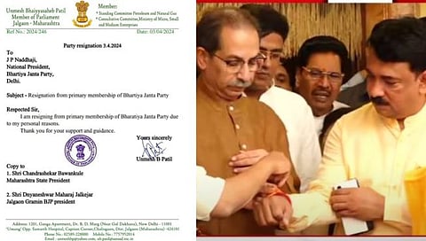 भाजपला धक्का ! उन्मेष पाटलांचा सदस्यत्वासह खासदारकीचा राजीनामा, हाती बांधले शिवबंधन