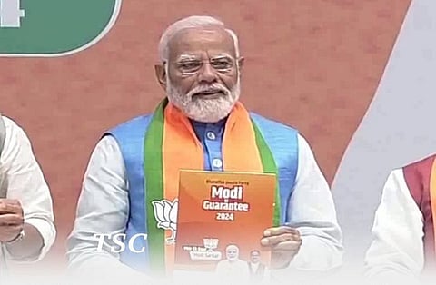 BJP Sankalp Patra Manifesto : पीएम मोदींनी कशाकशाची दिली गॅरंटी?