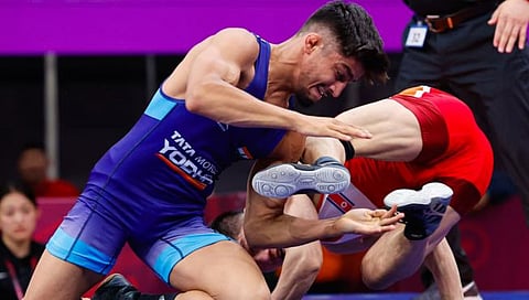 Asian Wrestling Championships 2024 | आशियाई कुस्ती चॅम्पियनशिपमध्ये भारताच्या उदितला रौप्य; अभिमन्यू, विकीला कांस्य