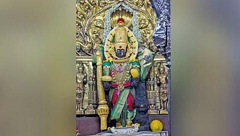 कोल्हापूर : संवर्धनानंतर अंबाबाई मूर्ती दर्शनासाठी खुली