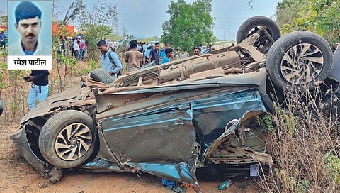 बेळगाव : विचित्र अपघातात दुचाकीस्वारासह कारचालक ठार