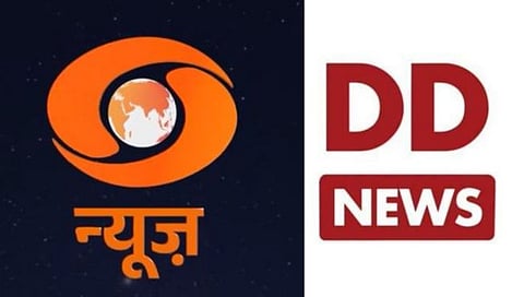 DD News चा लोगो, रंग बदलला, सोशल मीडियावर तीव्र प्रतिक्रिया