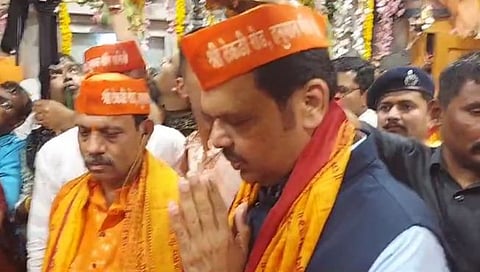 आमच्यासाठी बुद्धी अन् विरोधकांसाठी सद्बुद्धी मागितली: देवेंद्र फडणवीस