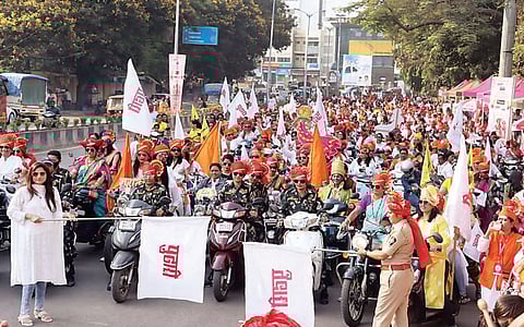 महिला सक्षमीकरणाचा नारा बुलंद; हजारो महिलांचा ‘पुढारी कस्तुरी क्लब’च्या बाईक रॅलीत सहभाग