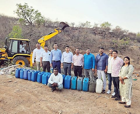 हातभट्टीसाठी लागणारे एक कोटीचे रसायन जप्त; सामाजिक सुरक्षा विभागाची मोठी कारवाई