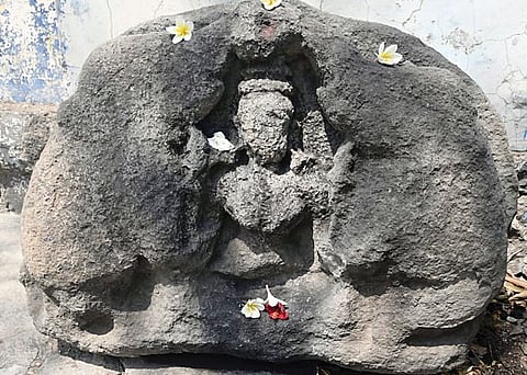 सातगाव पठारावर आढळले दुर्मीळ शिल्प..