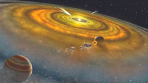 चंद्राच्या निर्मितीला गुरुचाही हातभार!