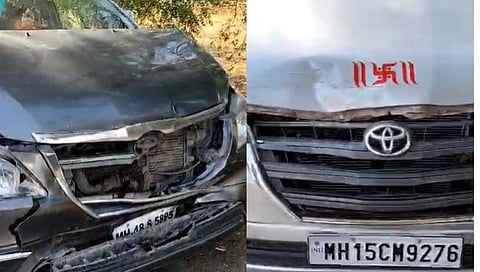 मोठी बातमी | शरद पवार यांच्या ताफ्यातील वाहनांचा भीषण अपघात !