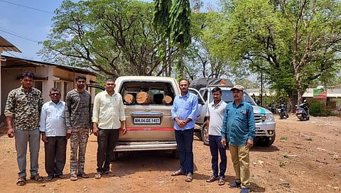 Nashik Crime | सुरगाण्यात चक्क तवेरातून खैर लाकडाची तस्करी, संशयित फरार