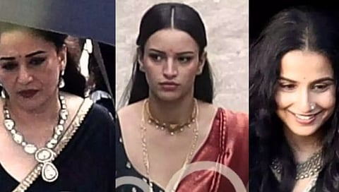 ‘भूल भुलैया ३’ च्या सेटवरून फोटो आले समोर; माधुरी, तृप्ती, विद्या बालन हॉट अभिनेत्री एकत्रित