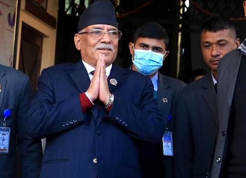 नेपाळचे पंतप्रधान पुष्प कमल दहल उर्फ प्रचंड.