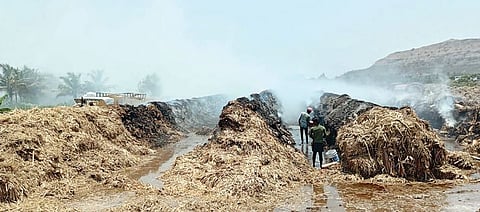 वारुळवाडी येथील अर्बन फार्म्सच्या गोडाऊनला आग; लाखो रुपयांचे नुकसान