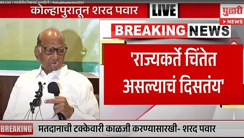 Lok Sabha elections 2024 | राज्यकर्ते चिंतेत, म्हणूनच महाराष्ट्रात ५ टप्प्यांत लोकसभा निवडणुका, शरद पवारांचा दावा