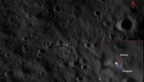 Vikram lander and Pragyan rover (Photo : Isro/C.Tungathurthi)