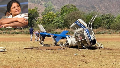 Sushma andhare | ठाकरे गटाच्या नेत्या सुषमा अंधारेंना घेण्यासाठी आलेले हेलिकॉप्टर कोसळले